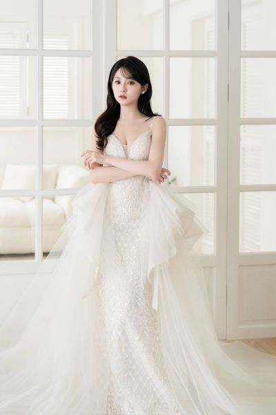 高雄翡麗婚紗 星光呢喃．可拆式魚尾禮服1